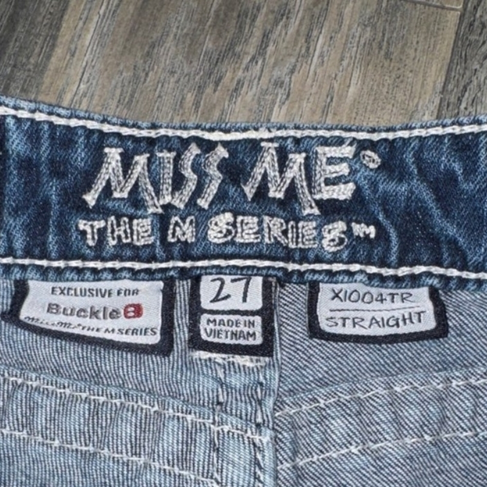 Miss Me Blue Bootcut Jeans with Embroidered Back Pockets - Picture 7 of 9